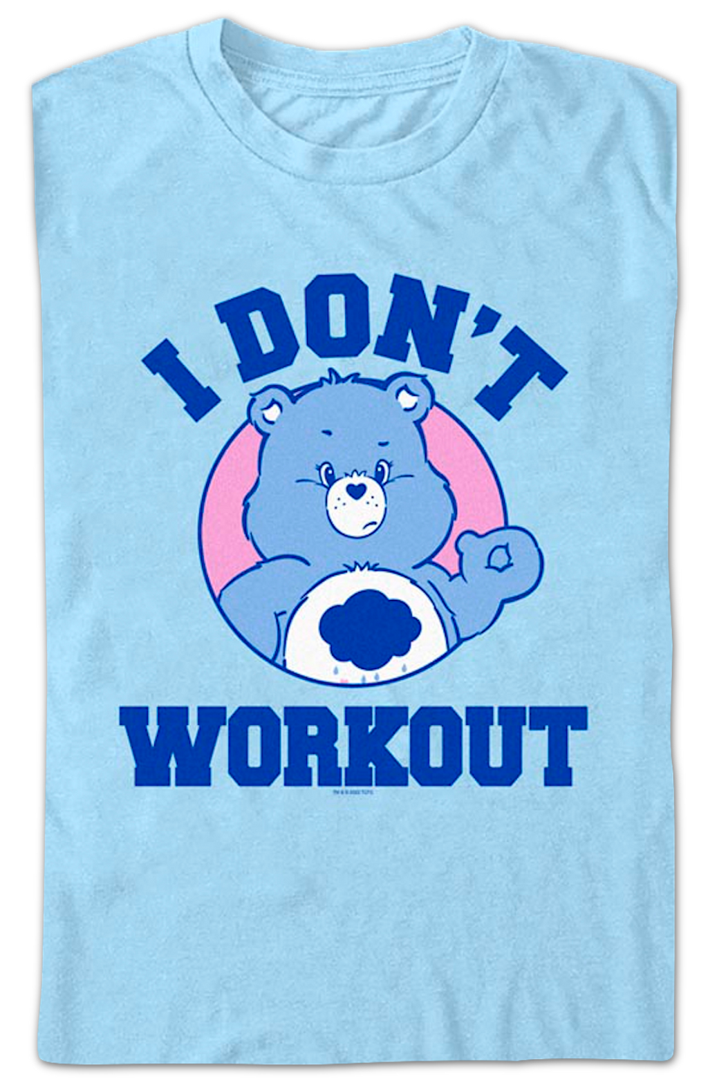 Grumpy Bear I Don't Workout Care Bears T-Shirt product image 2
