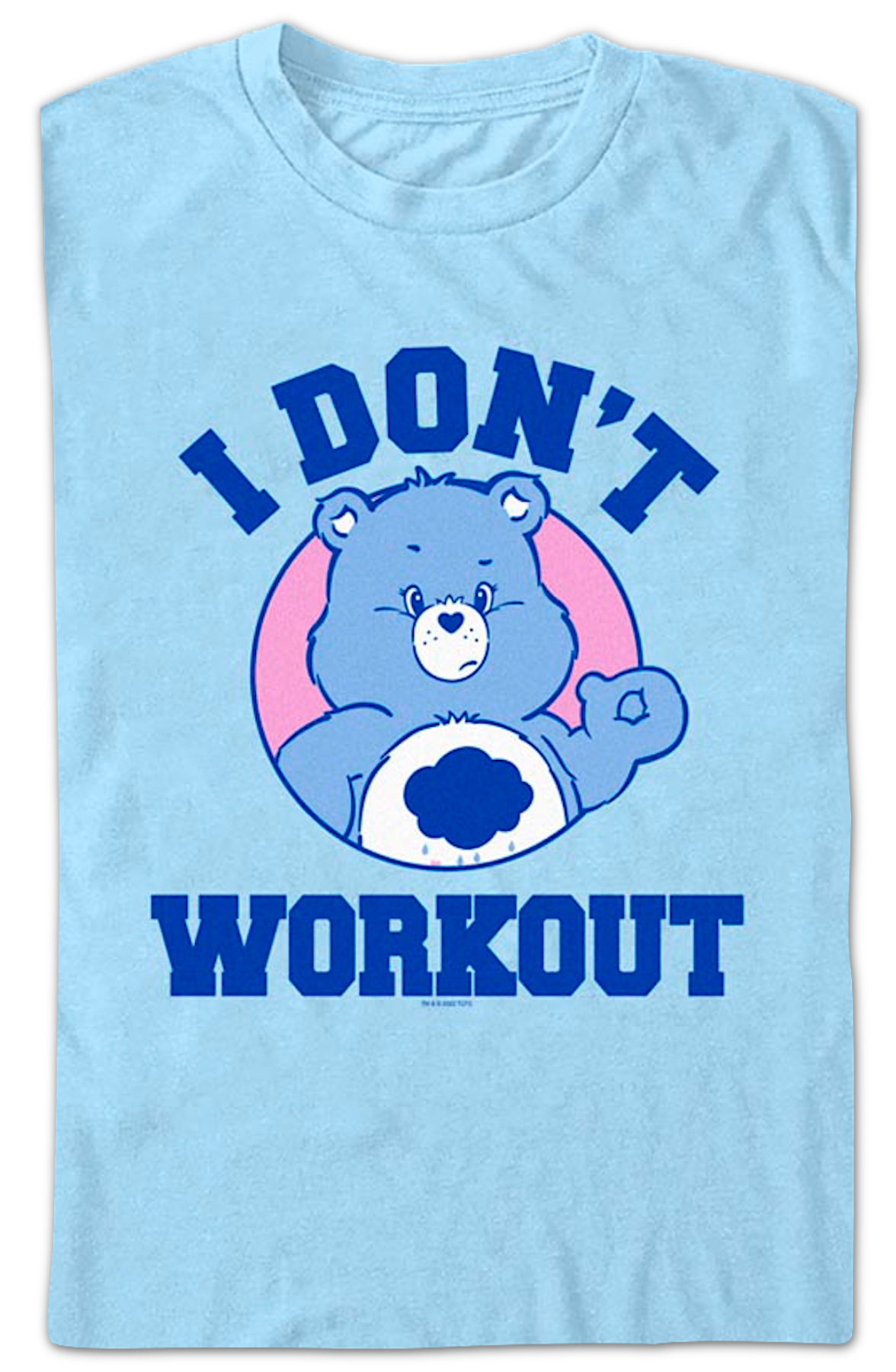 Grumpy Bear I Don't Workout Care Bears T-Shirt product image 2