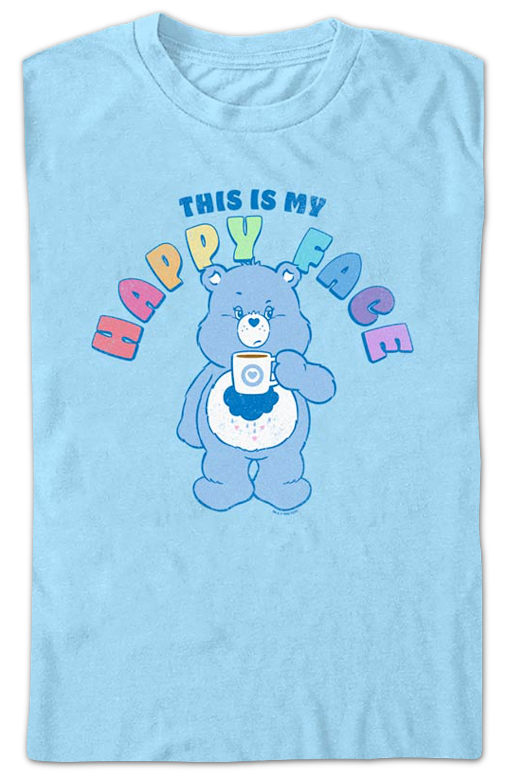 Grumpy Bear This Is My Happy Face Care Bears T-Shirt product image 2
