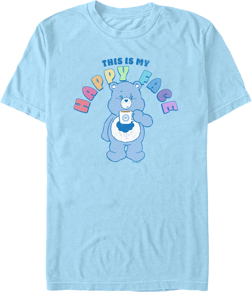 Grumpy Bear This Is My Happy Face Care Bears T-Shirt product image 1