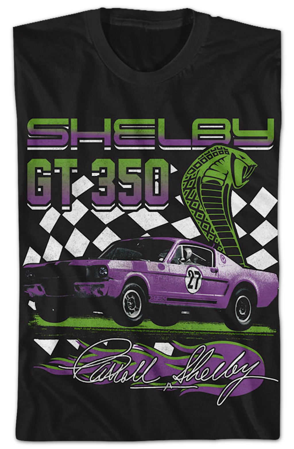 GT 350 Checkered Flag Shelby T-Shirt product image 2