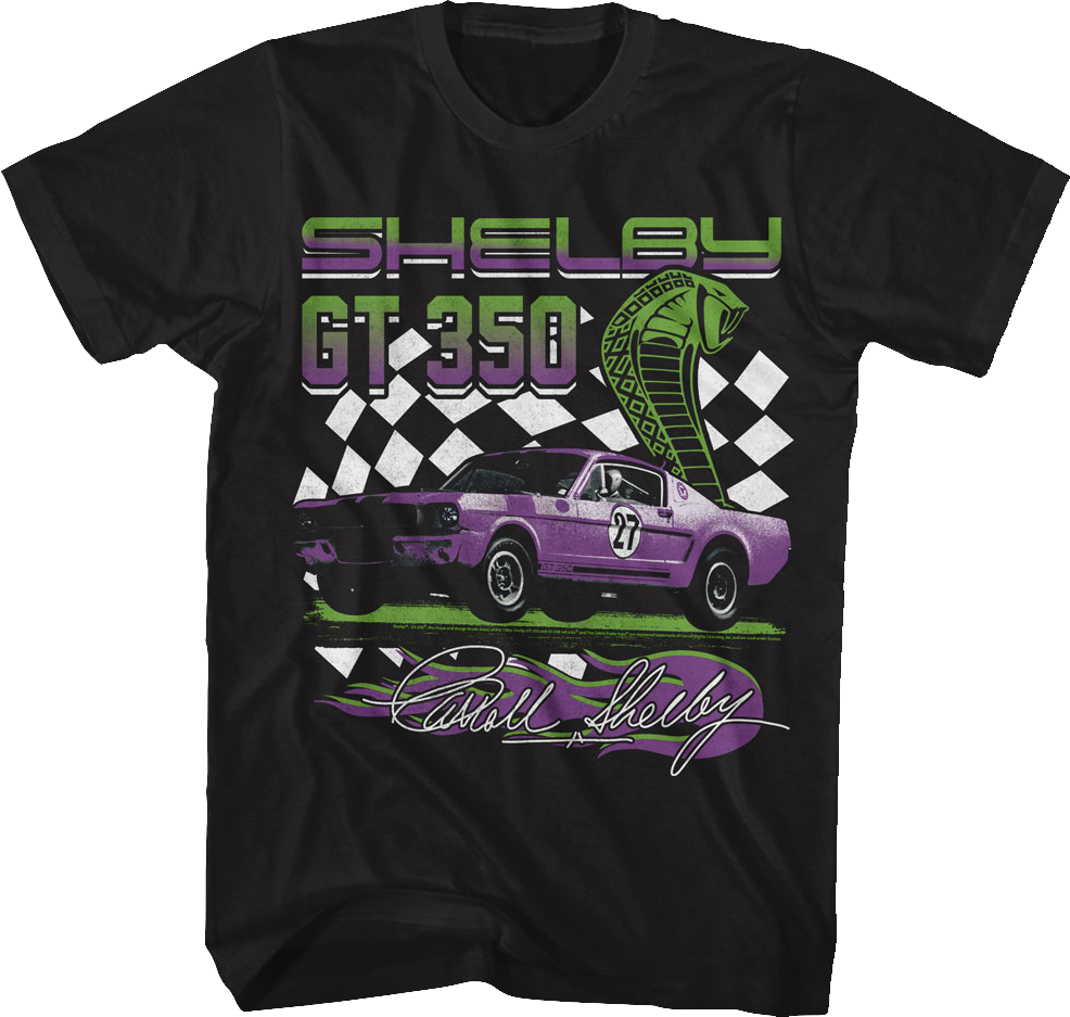 GT 350 Checkered Flag Shelby T-Shirt product image 1