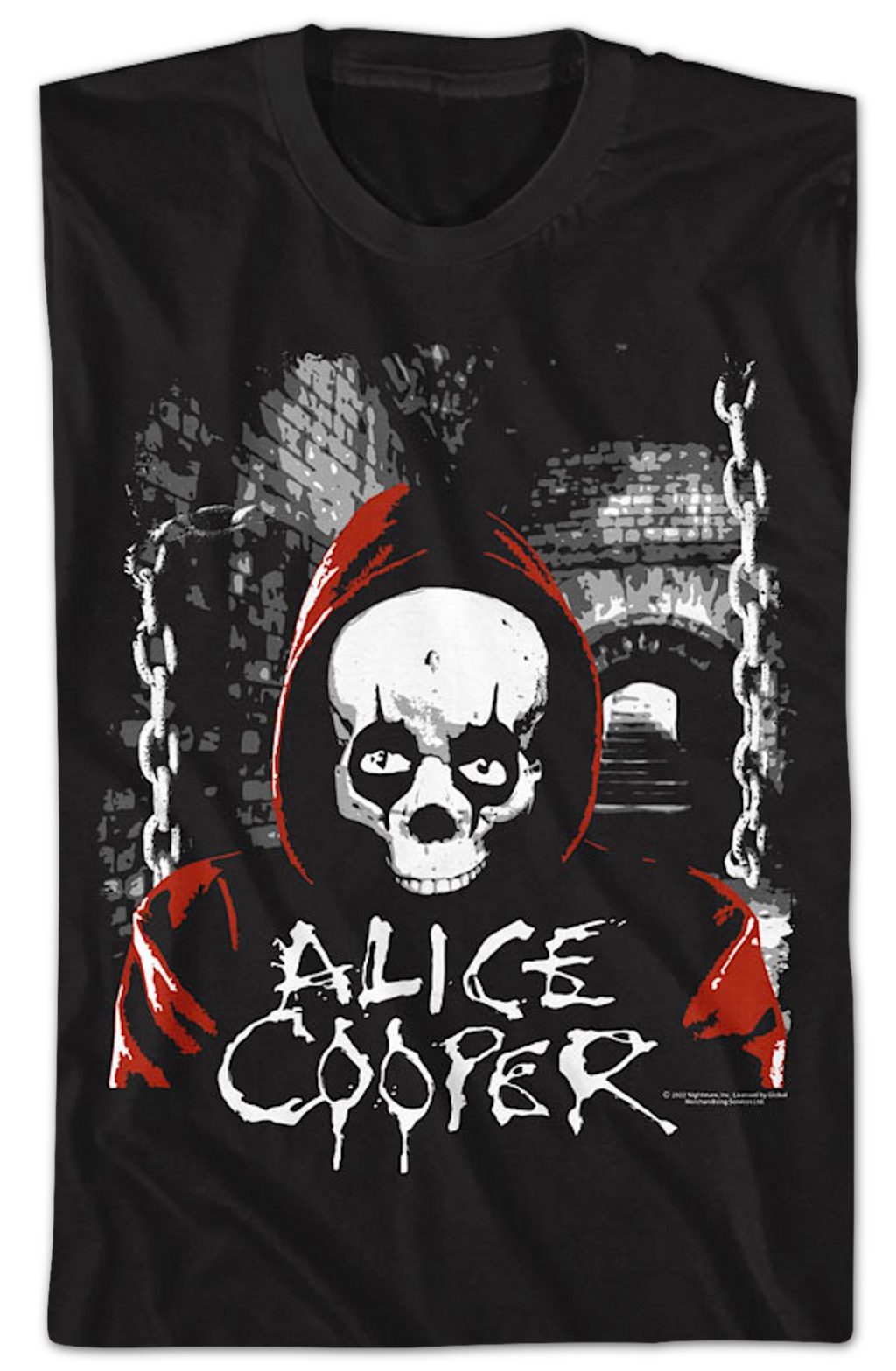 Hooded Skull Alice Cooper T-Shirt product image 2