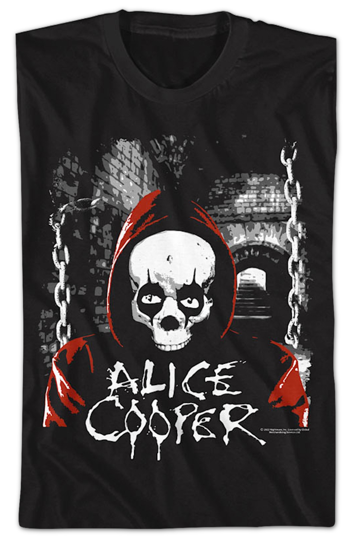 Hooded Skull Alice Cooper T-Shirt product image 2
