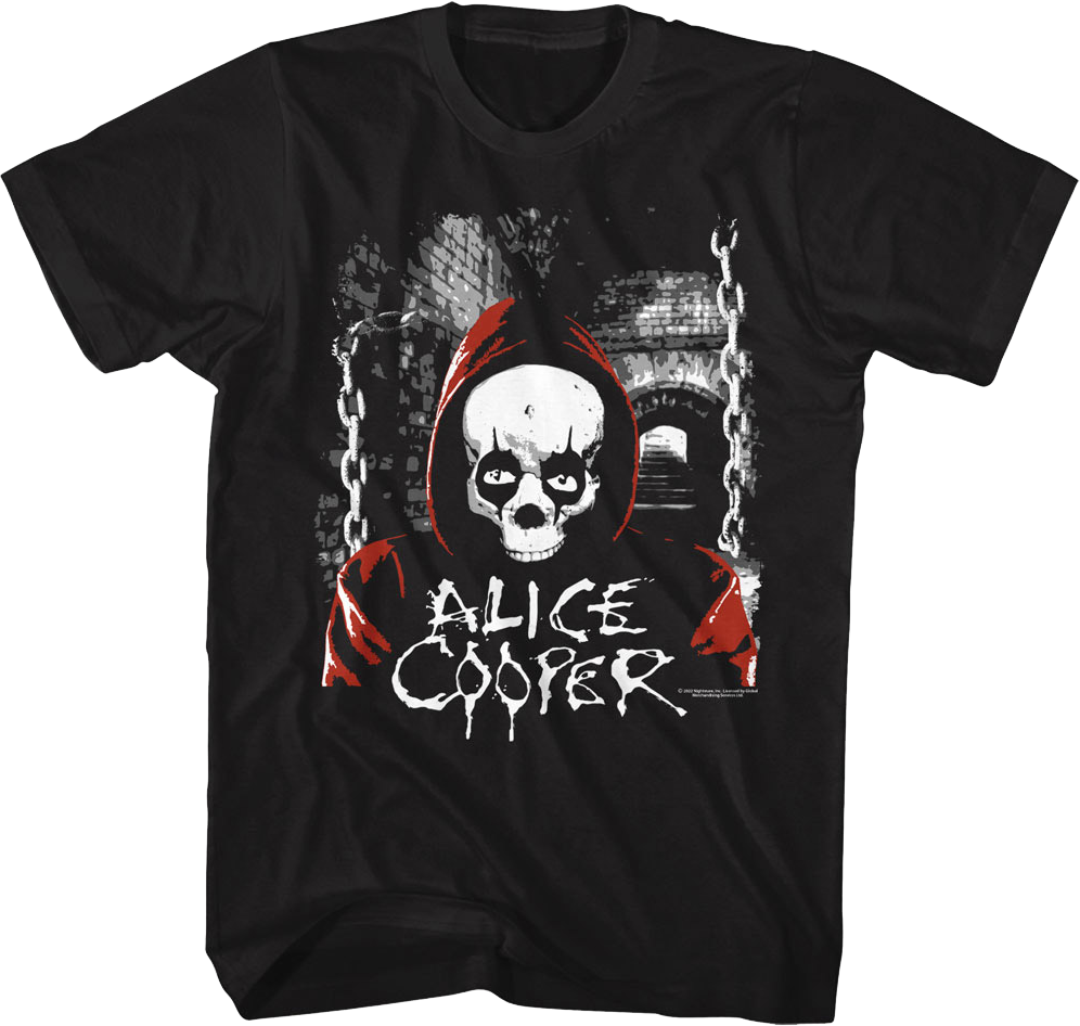 Hooded Skull Alice Cooper T-Shirt product image 1