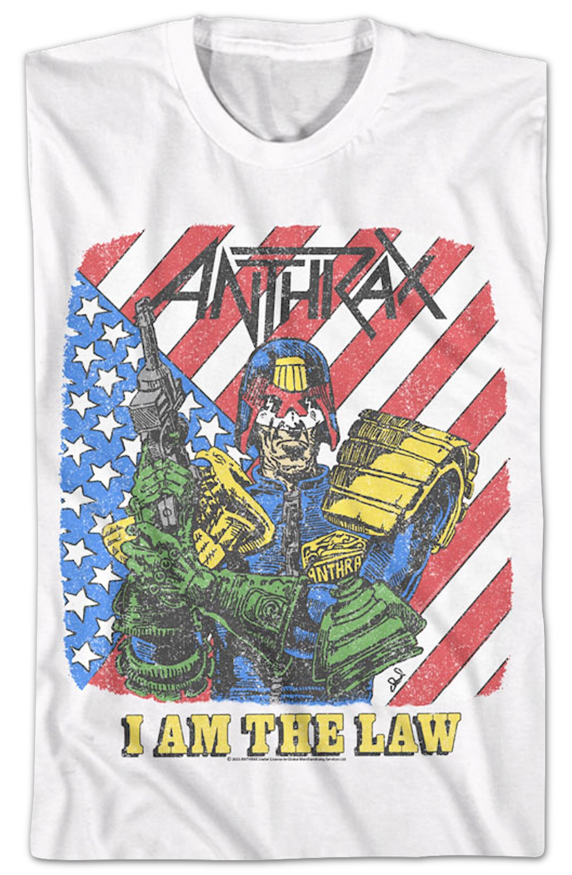 I Am The Law Anthrax T-Shirt product image 2