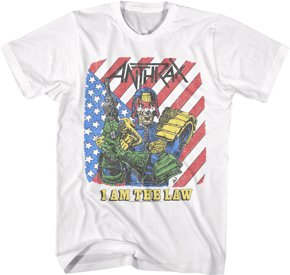 I Am The Law Anthrax T-Shirt product image 1
