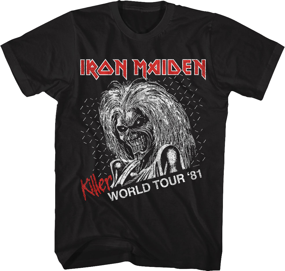 Killer World Tour '81 Iron Maiden T-Shirt product image 1