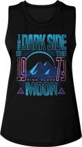 Ladies Dark Side of the Moon 1973 Pink Floyd Muscle Tank Top