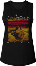Ladies Dirt Alice In Chains Muscle Tank Top