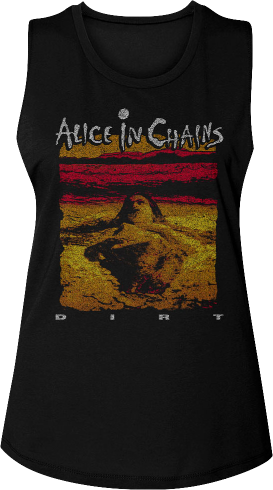 Ladies Dirt Alice In Chains Muscle Tank Top