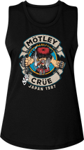 Ladies Distressed Allister Fiend Japan Motley Crue Muscle Tank Top