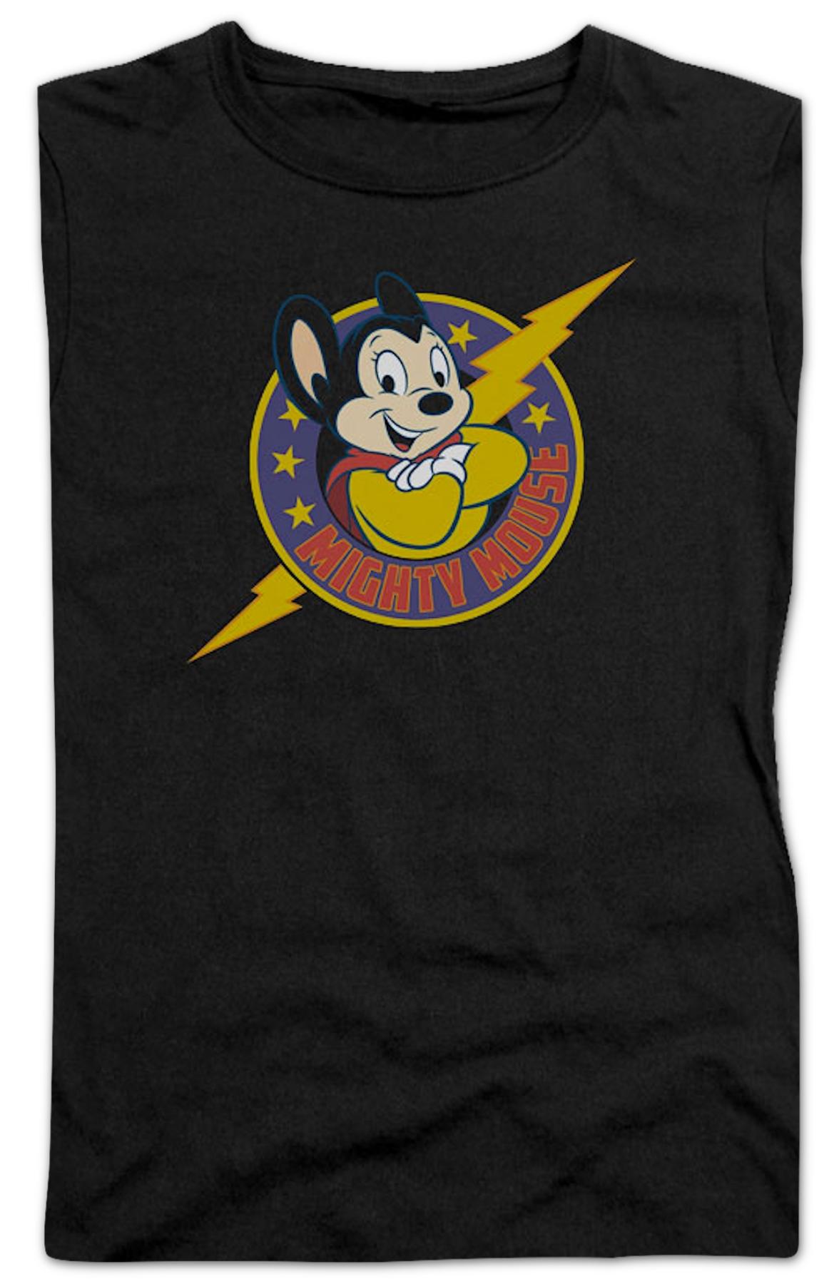 Ladies Lightning Bolt Mighty Mouse Shirt product image 1