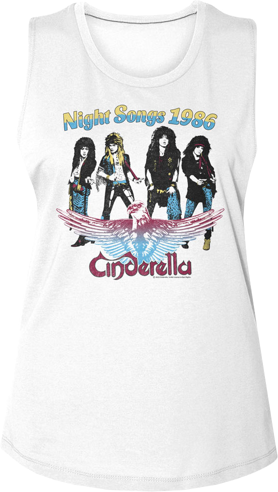 Ladies Night Songs 1986 Cinderella Muscle Tank Top