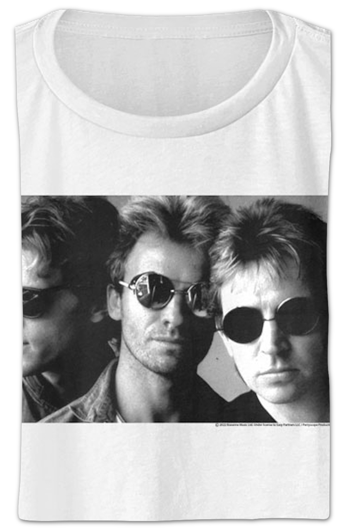 Ladies Shades The Police Crop Top