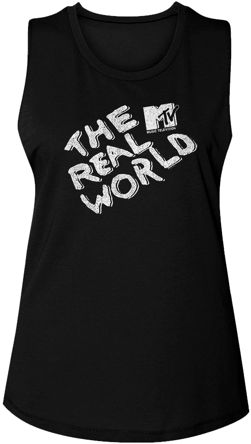 Ladies The Real World MTV Muscle Tank Top