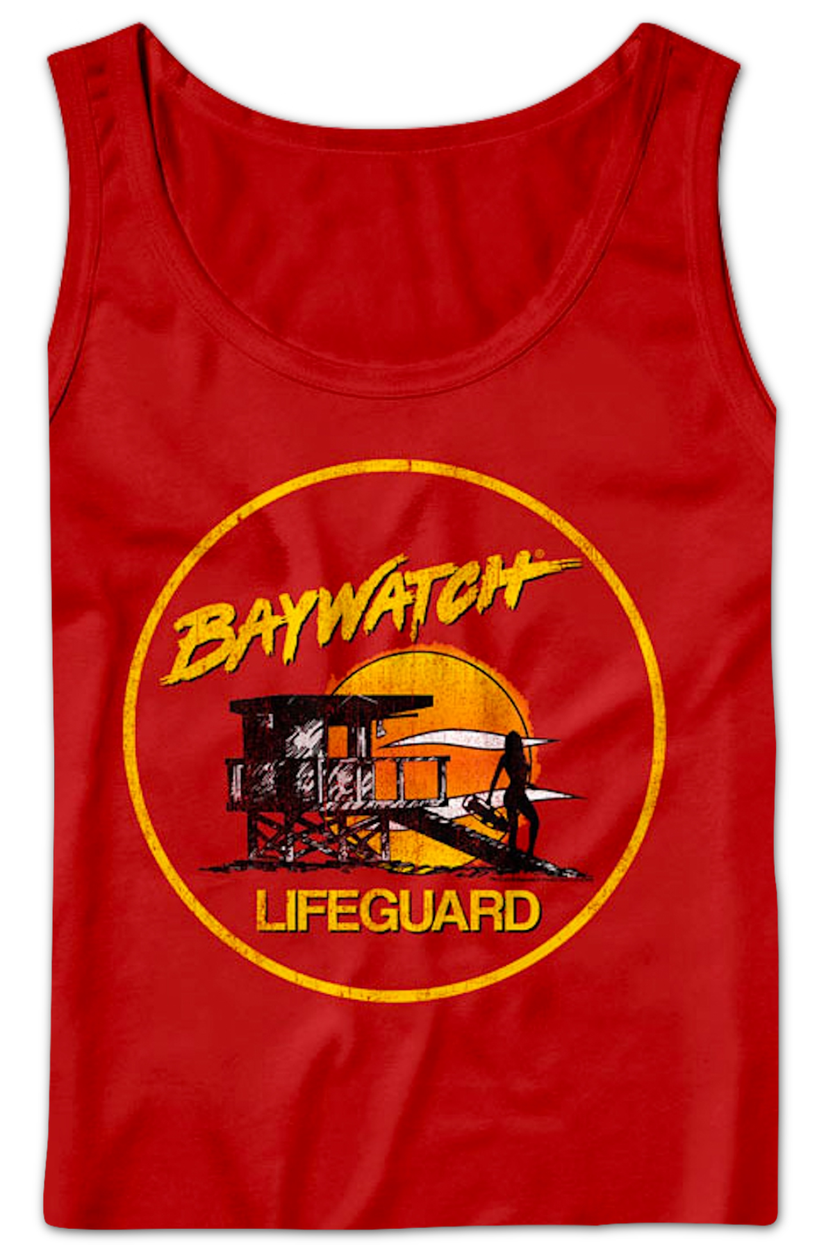 Lifeguard Silhouette Baywatch Tank Top
