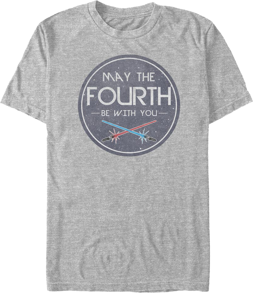 Lightsabers May The Fourth Be With You Star Wars T-Shirt product image 1