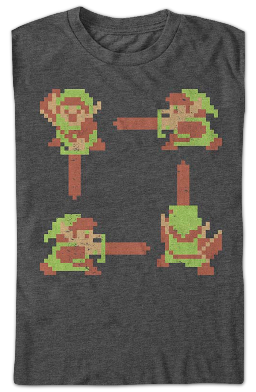 Link 8-Bit Action Poses Legend of Zelda T-Shirt product image 2