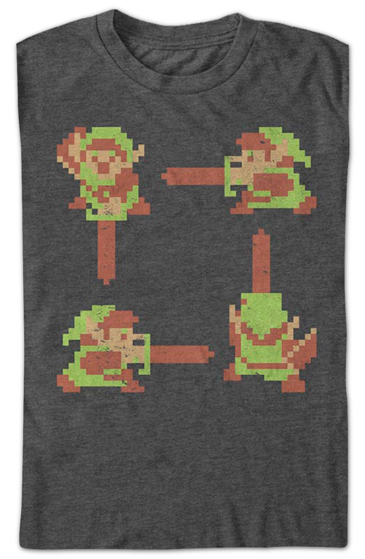 Link 8-Bit Action Poses Legend of Zelda T-Shirt product image 2