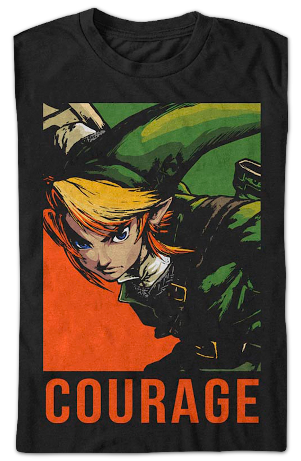 Link Courage Portrait Legend of Zelda T-Shirt product image 2