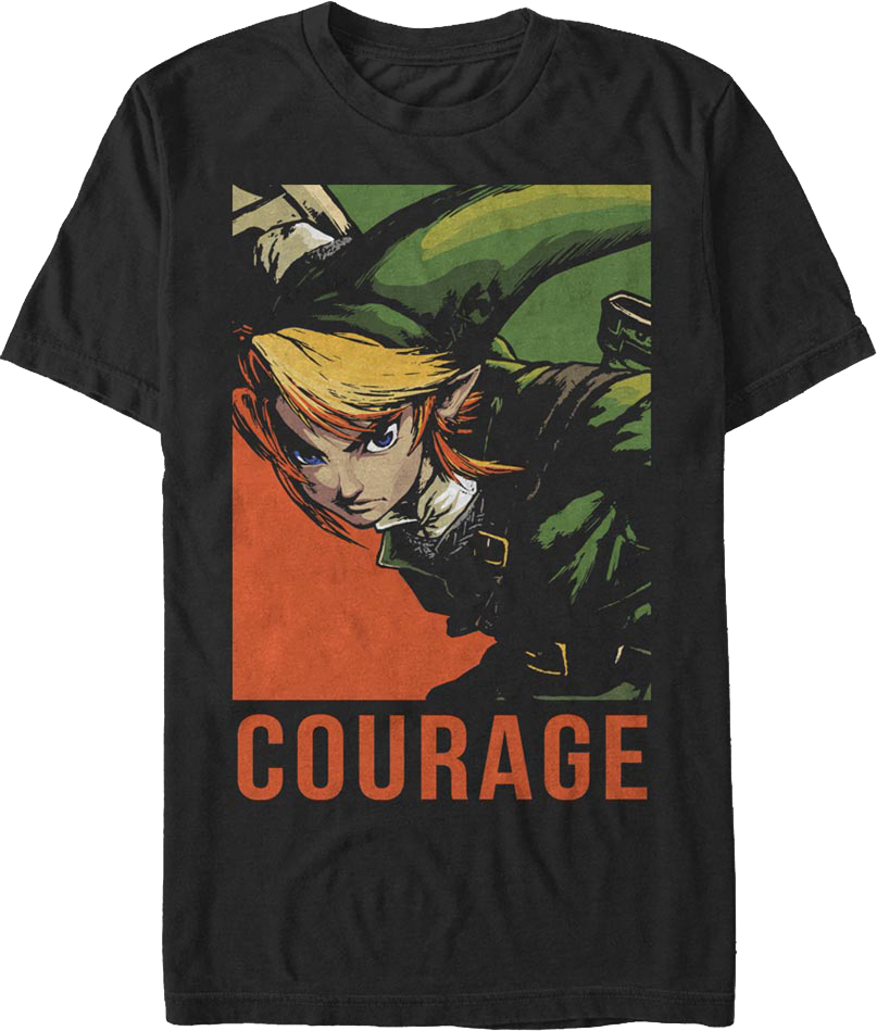 Link Courage Portrait Legend of Zelda T-Shirt product image 1