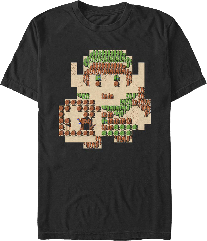 Link Overworld Map Legend of Zelda T-Shirt product image 1