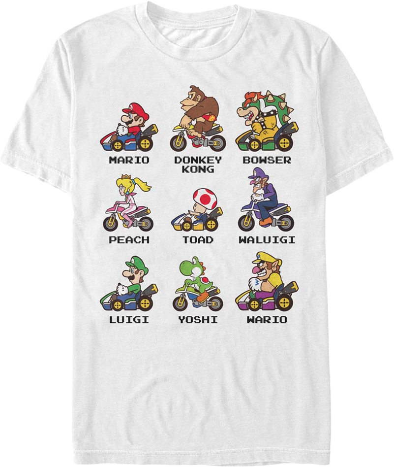 Mario Kart Drivers Super Bros. T-Shirt product image 1