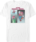 White Mario Poses Collage Super Bros. T-Shirt product image 1