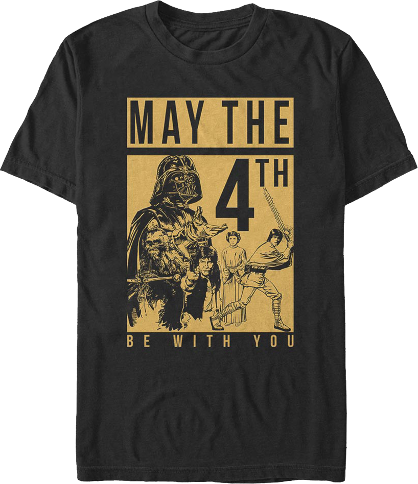 May The Fourth Be With You Sketches Star Wars T-Shirt product image 1