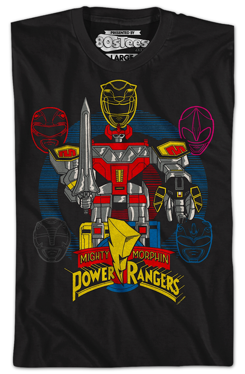 Megazord Mighty Morphin Power Rangers T-Shirt product image 2