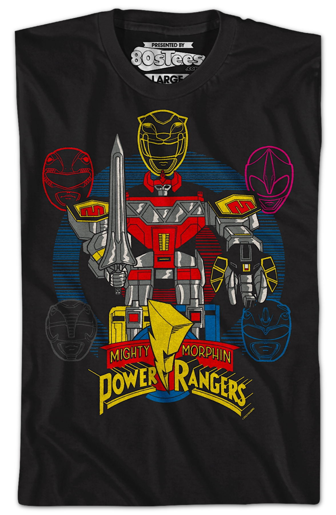 Megazord Mighty Morphin Power Rangers T-Shirt product image 2