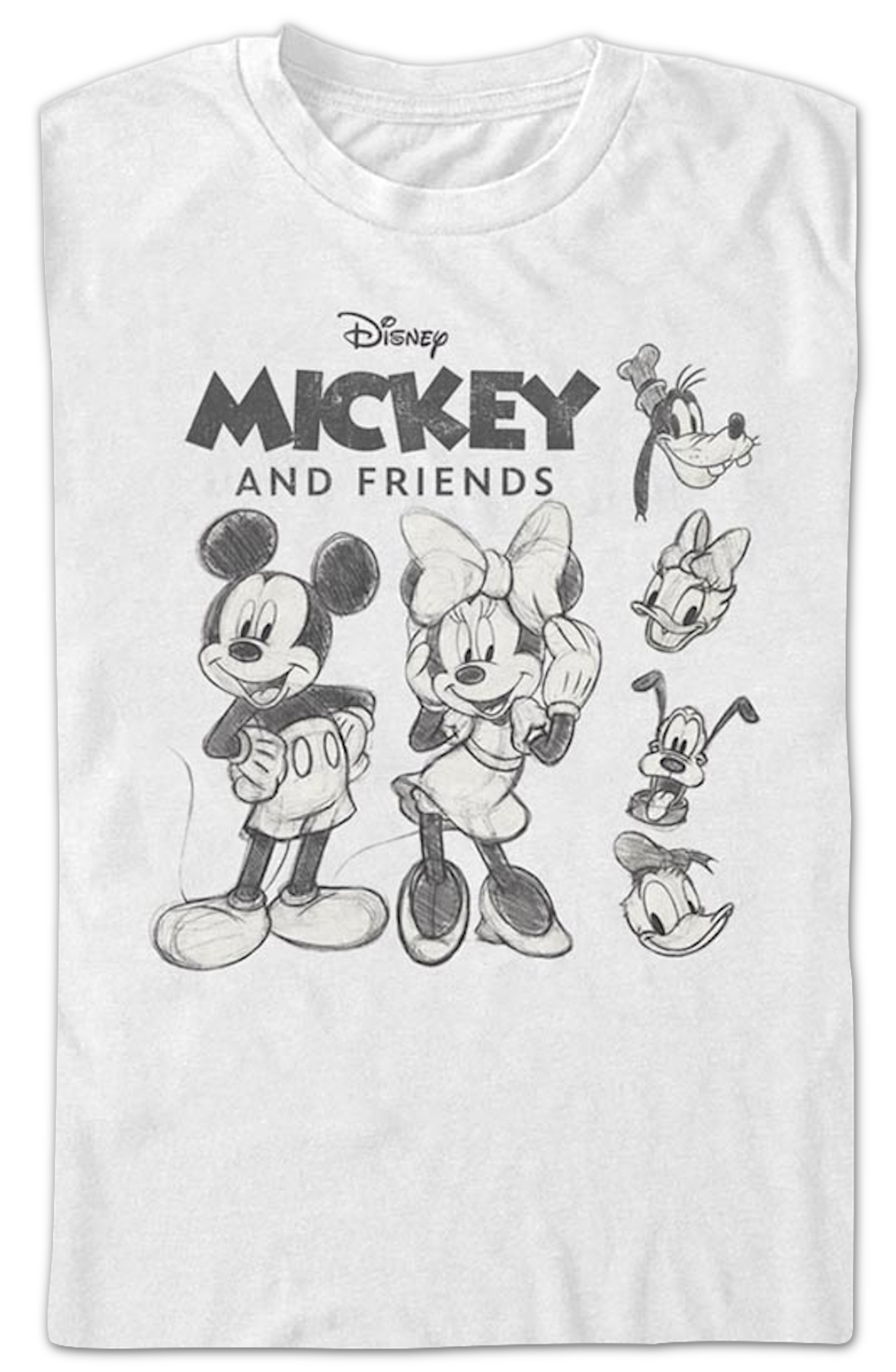 Mickey And Friends Sketches Disney T-Shirt product image 2