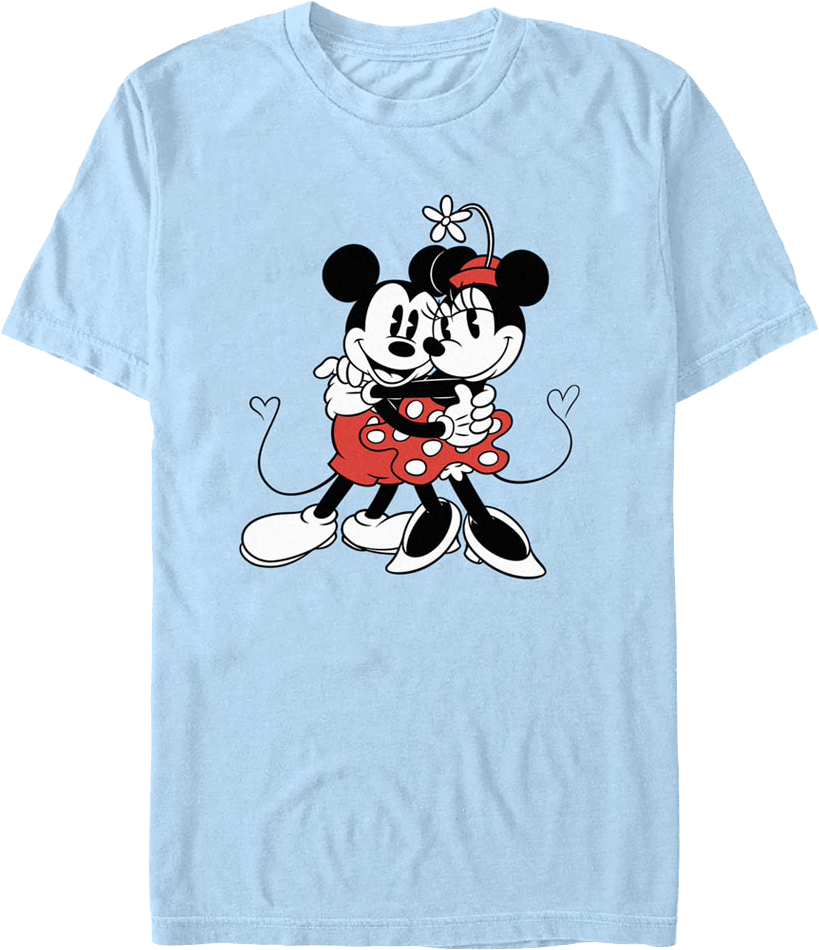 Mickey And Minnie Hugging Disney T-Shirt product image 1