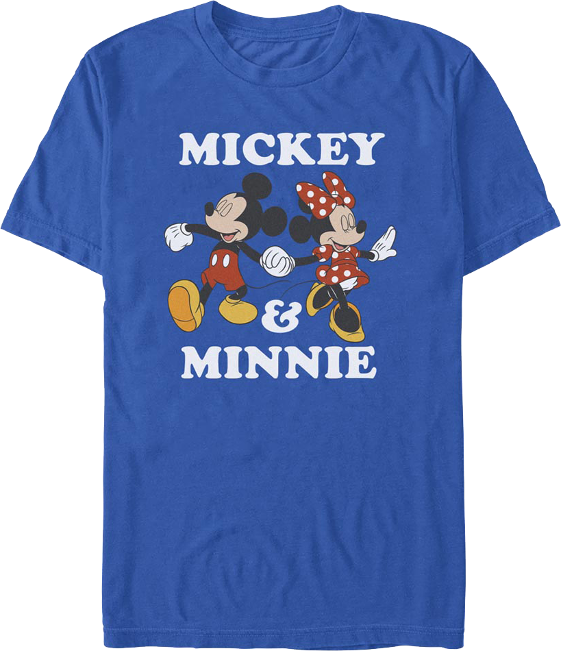 Mickey & Minnie Holding Hands Disney T-Shirt product image 1
