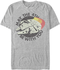 Millennium Falcon May The 4th Be With You Star Wars T-Shirt product image 1