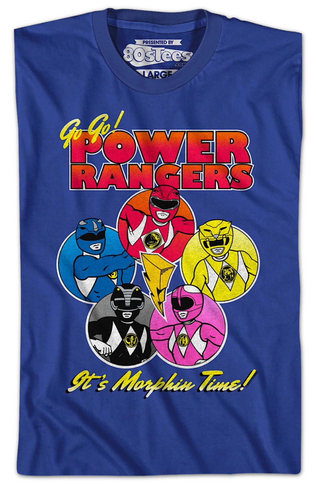 Morphin Time Circles Mighty Power Rangers T-Shirt product image 2
