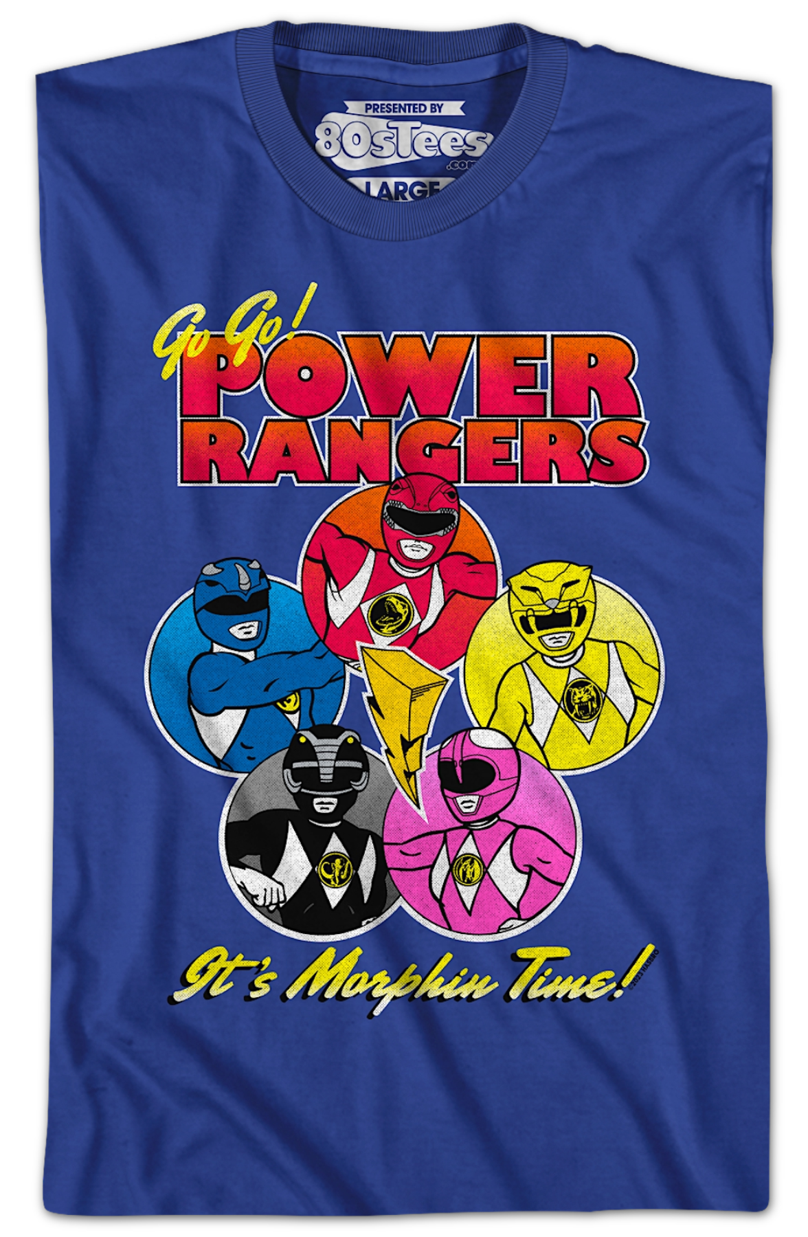 Morphin Time Circles Mighty Power Rangers T-Shirt product image 2