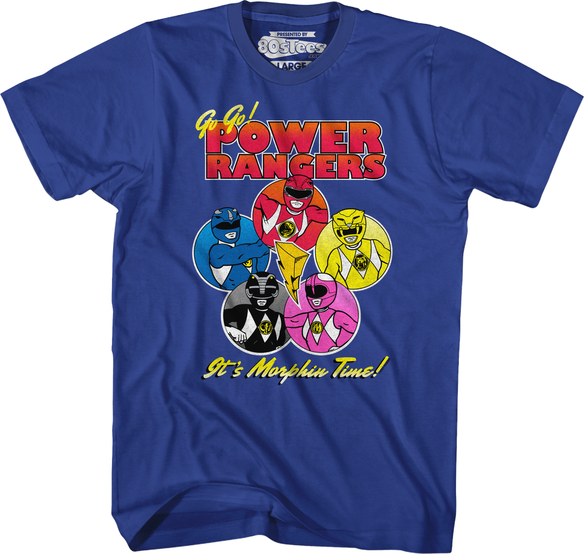 Morphin Time Circles Mighty Power Rangers T-Shirt product image 1