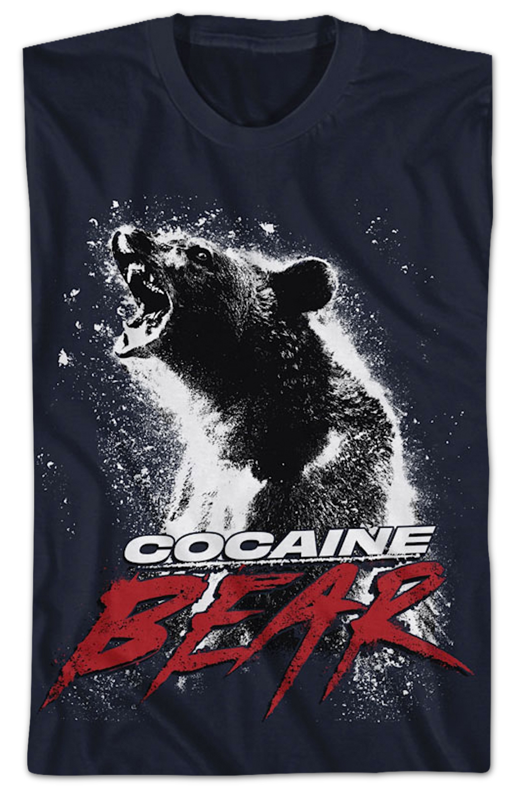 Navy Blue Movie Poster Cocaine Bear T-Shirt