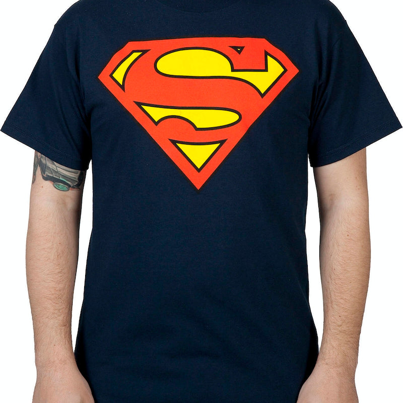 Navy Superman Logo Shirt product image 1