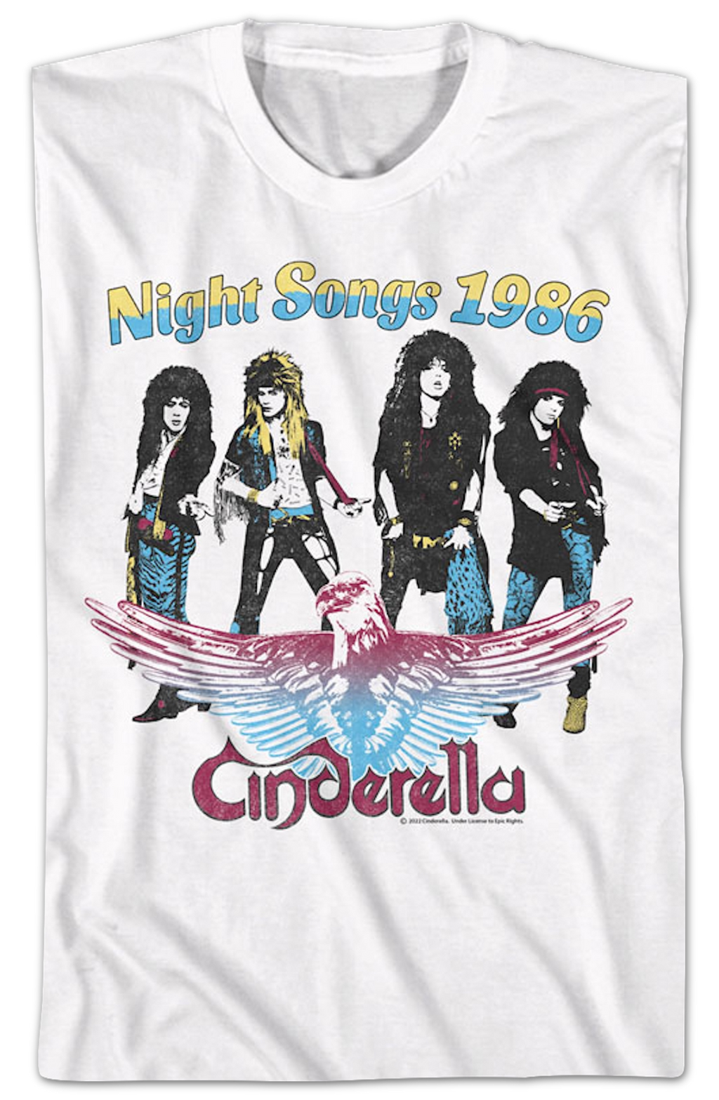Night Songs 1986 Cinderella T-Shirt product image 2