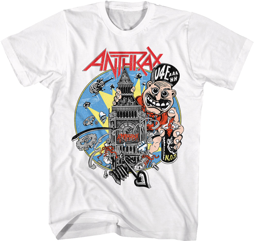 Not Man Graffiti Anthrax T-Shirt product image 1