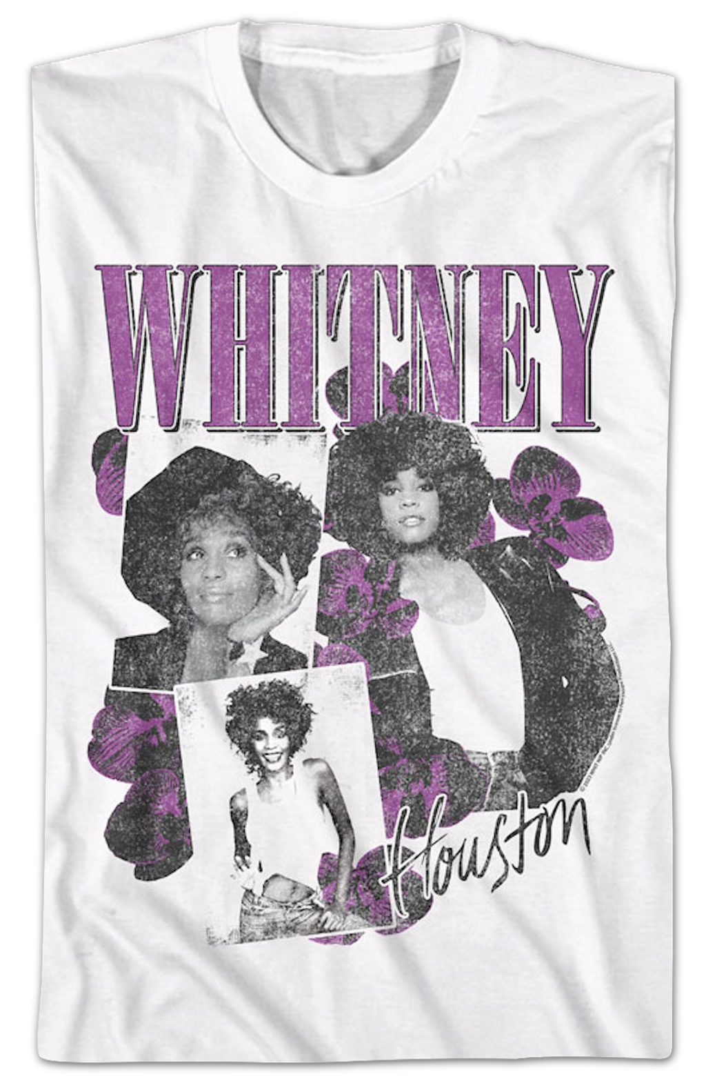 Orchid Collage Whitney Houston T-Shirt product image 2