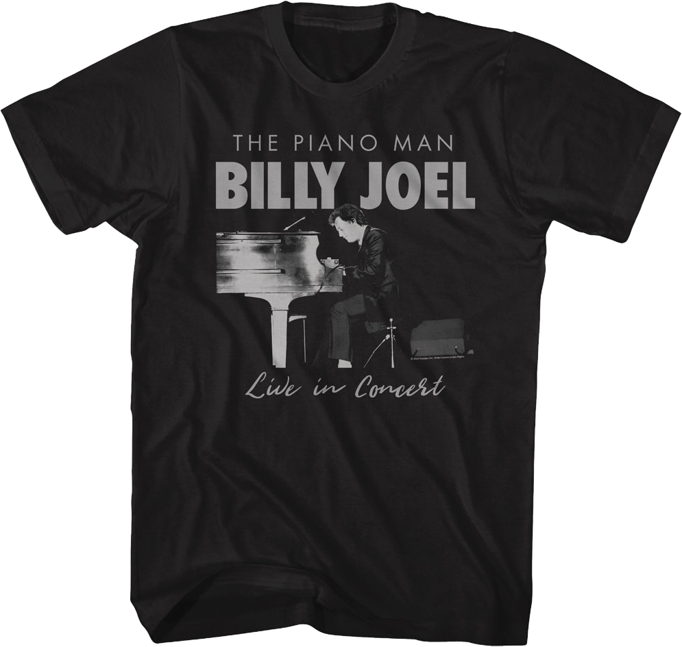 Piano Man Live In Concert Billy Joel T-Shirt product image 1