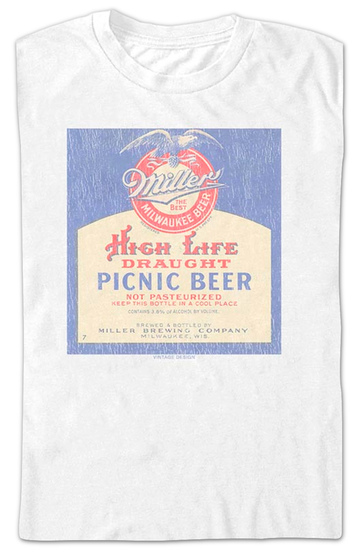 Picnic Beer Miller High Life T-Shirt product image 2