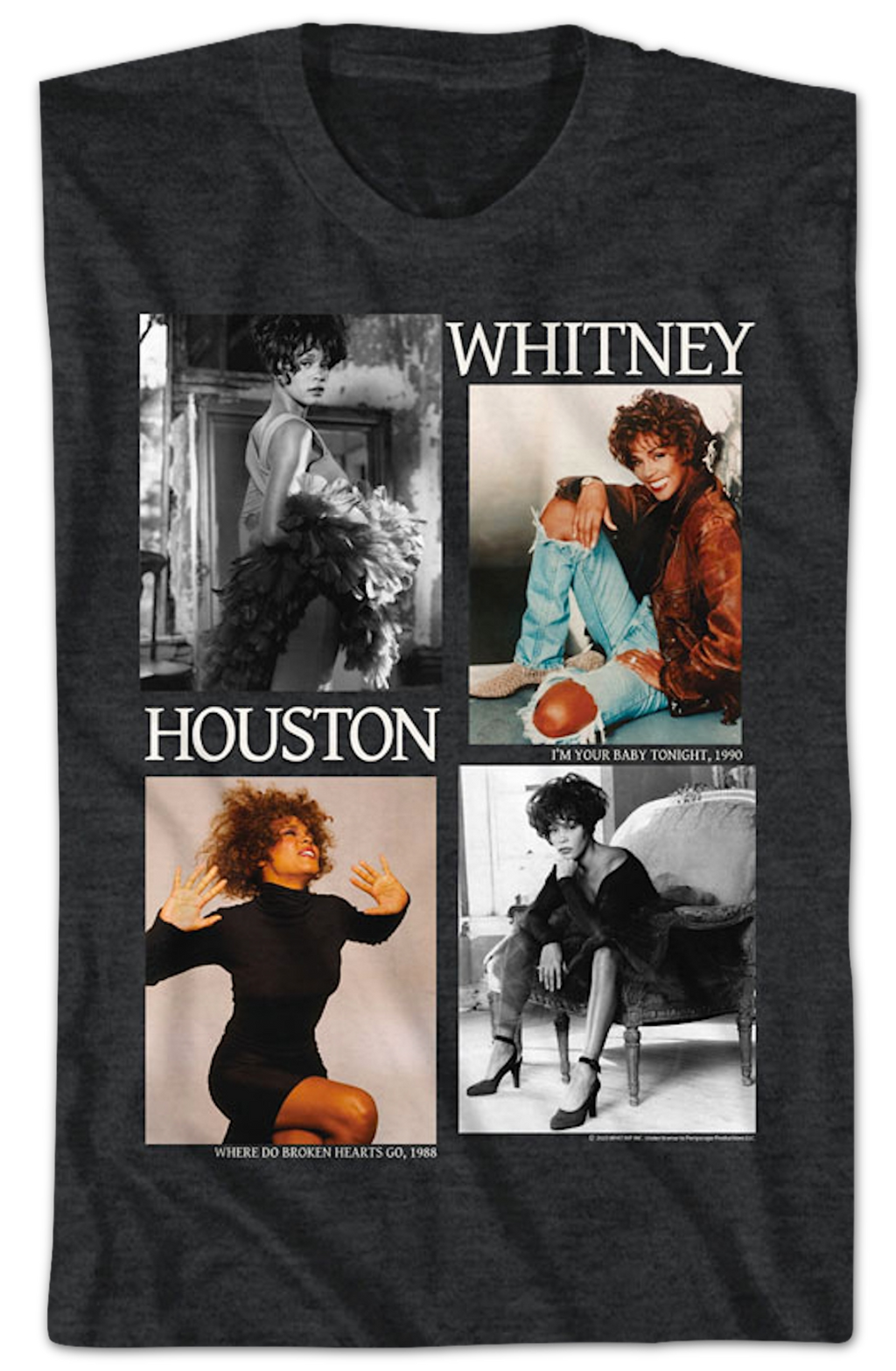 Picture Blocks Whitney Houston T-Shirt product image 2