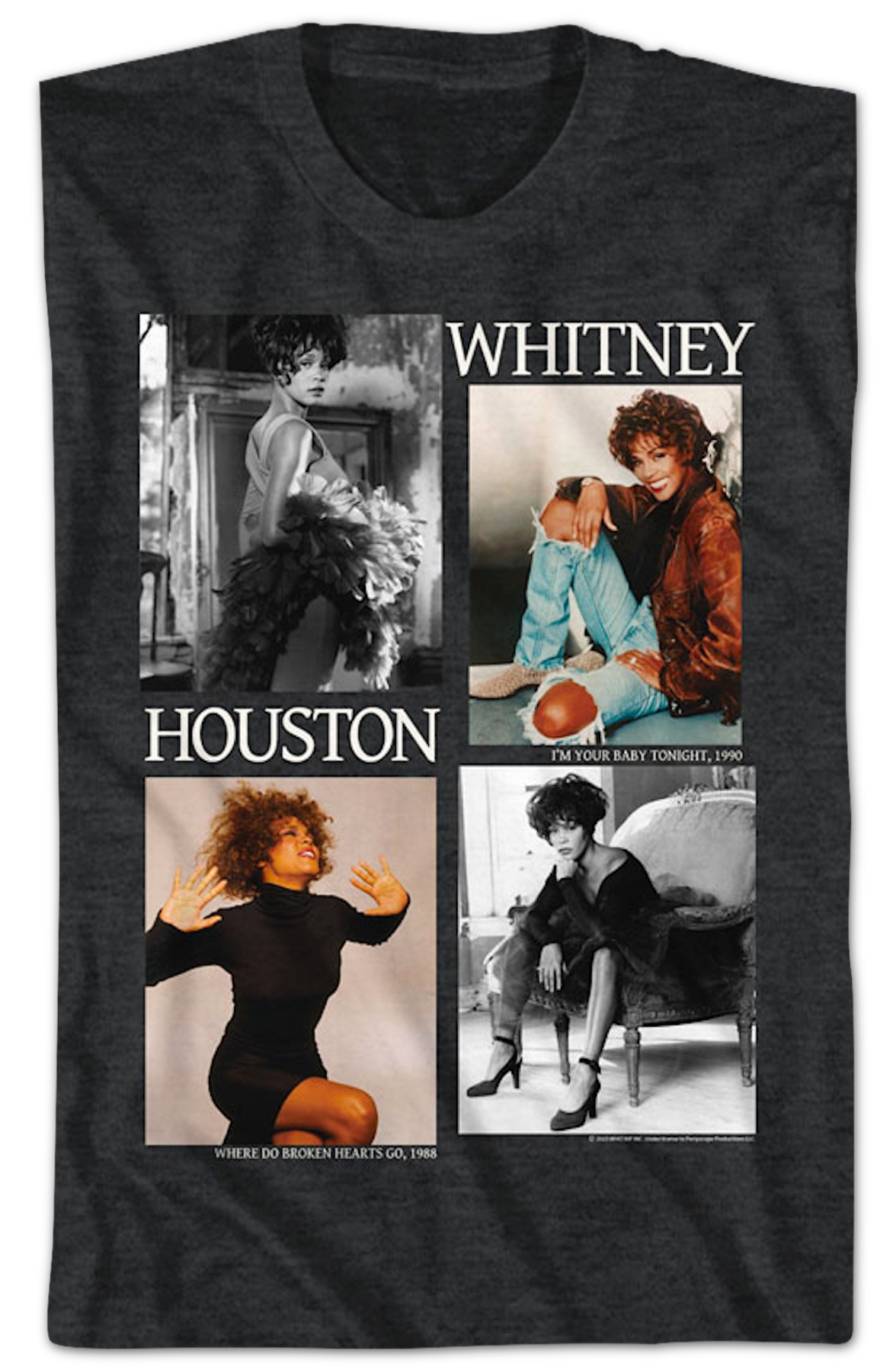 Picture Blocks Whitney Houston T-Shirt product image 2
