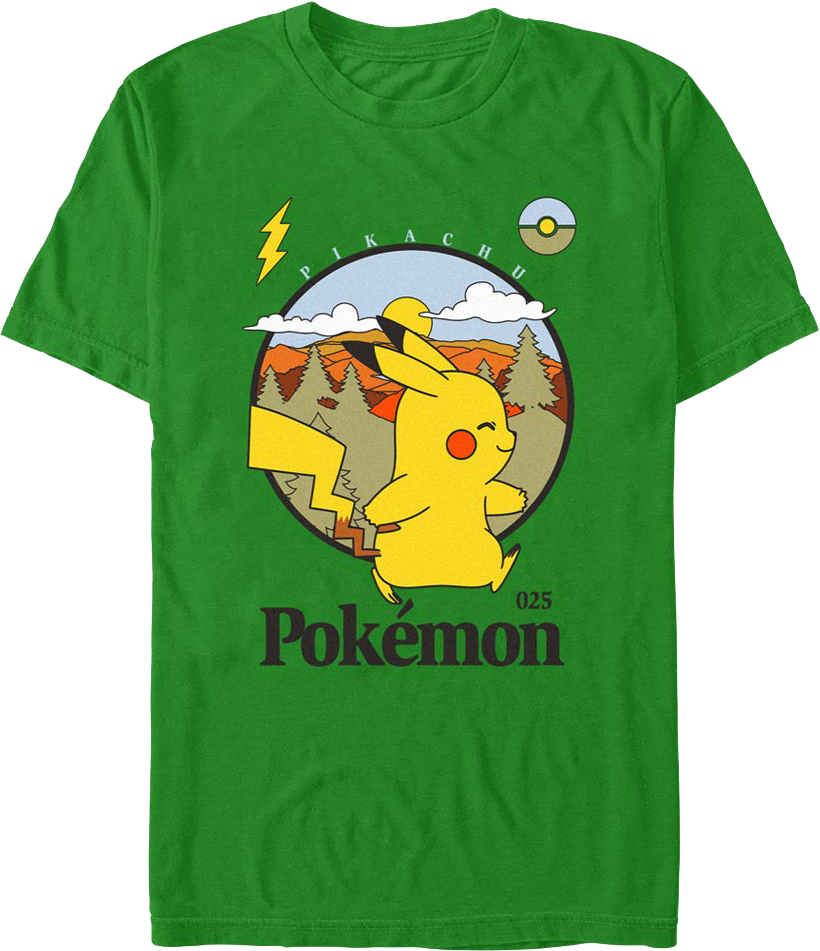 Pikachu Electric Type Pokemon T-Shirt product image 1
