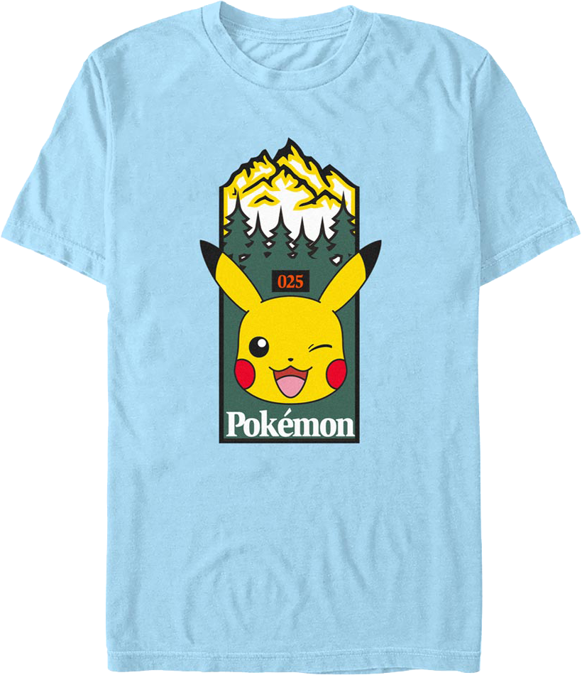 Pikachu Wink Pokemon T-Shirt product image 1